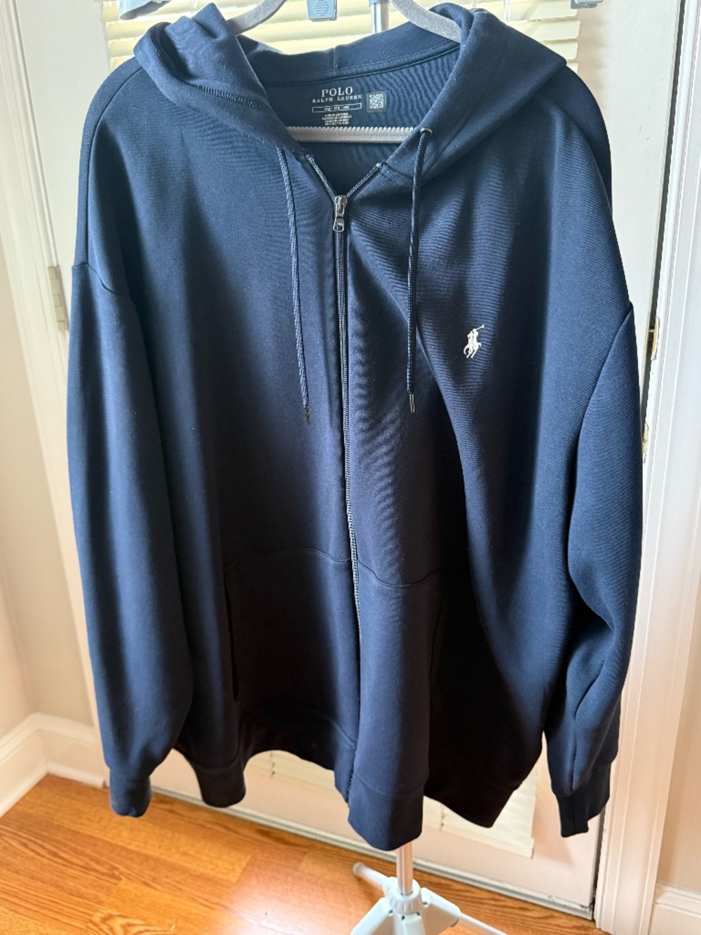 Polo Ralph Lauren Navy Blue Full Zip Hoodie Sweatshirt Men’s 3XB Big & Tall